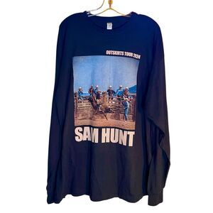 Sam Hunt 2024 Outskirts Tour Long Sleeve Black Size 2XL EC